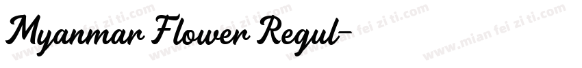 Myanmar Flower Regul字体转换